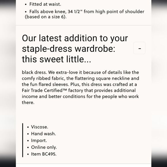 🐢 J. Crew Ribbed Black squareneck sweater-dress Size L stretchy! - Picture 16 of 16